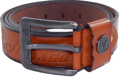 

Els Men Casual, Formal Khaki Artificial Leather, Synthetic Belt