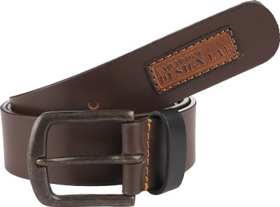 

Paradigm Design Lab Men Casual Brown Genuine Leather Belt