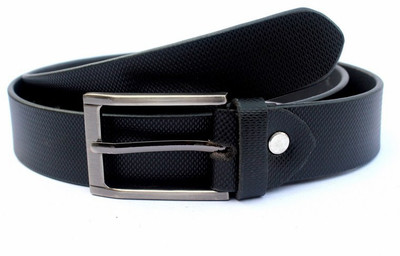 

Tops Men Semi-formal Black Genuine Leather Belt