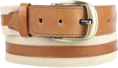 

Aditi Wasan Men Beige, Tan Genuine Leather Belt