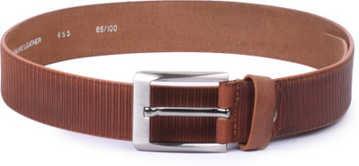 

Buckle Up Men Tan Genuine Leather Belt