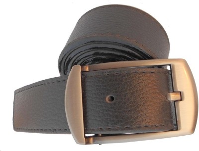 

P&E Men Formal Black Artificial Leather Belt