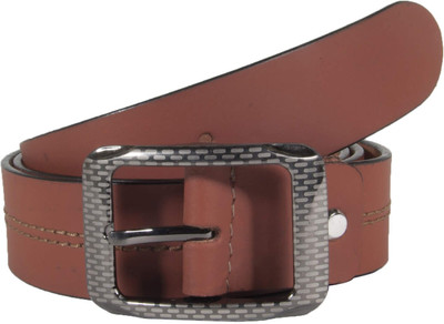 

Snoby Men Casual Brown Genuine Leather Belt