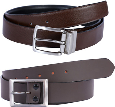 

Hardys Men Casual Multicolor Genuine Leather Reversible Belt