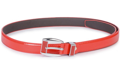 Buckle Up Women Red Artificial Leather Belt