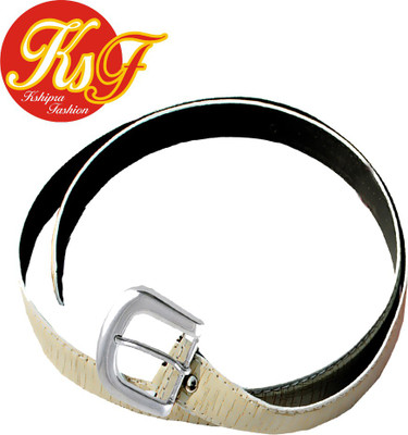 

Kshipra Fashion Girls Casual, Party, Formal, Evening White Artificial Leather Belt