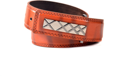 61% OFF on Drakemen Men Casual, Formal Brown Genuine Leather Belt