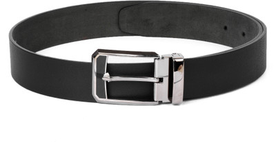 

Buckle Up Men Black Genuine Leather Belt