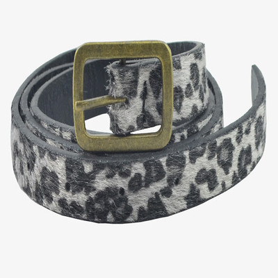 

Antiformal Women Casual, Evening, Party Black Genuine Leather, Metal Reversible Belt, Black-34