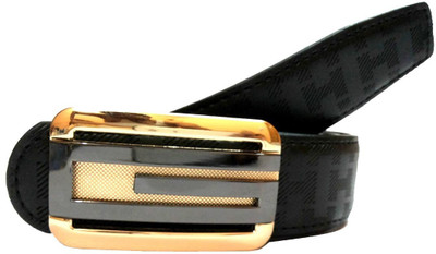 

Mode Boys Casual, Formal Black Genuine Leather Belt, Back-136