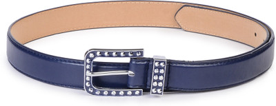 

Buckle Up Women Blue Artificial Leather Belt