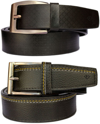 

Fashius Men Black Artificial Leather Belt, Black-01
