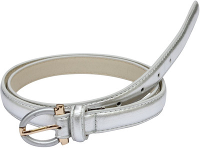 

SRI Women Silver Artificial Leather Belt