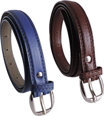

Elligator Women Casual, Formal, Party Blue, Brown Artificial Leather Belt, Blue-03