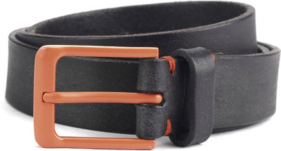 

United Colors of Benetton Men Black Genuine Leather Belt, 902