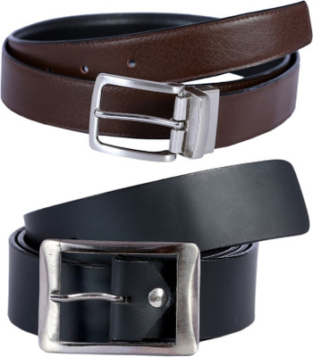 

Kritika Men Multicolor Genuine Leather Reversible Belt, Multi