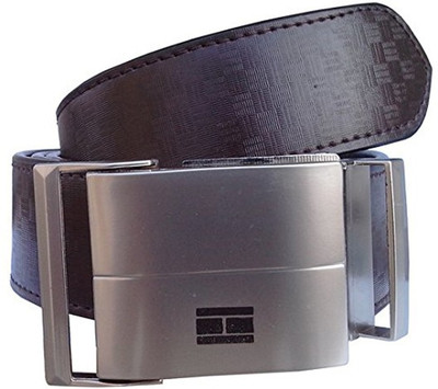 

Sun Shopping Men Formal Brown Artificial Leather Reversible Belt, Brown and black