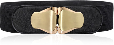 

Calvino Women Casual, Formal Black Artificial Leather Belt