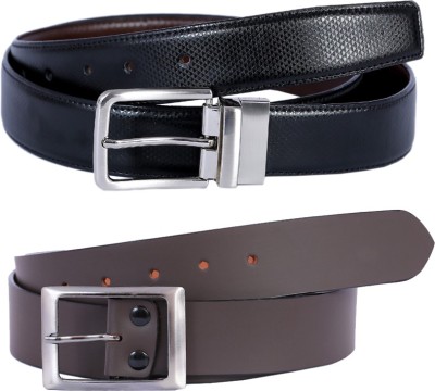 

Kritika Men Multicolor Genuine Leather Reversible Belt, Multi