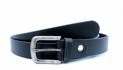 

Tops Men Semi-formal Black Genuine Leather Belt