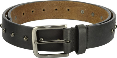 

Phive Rivers Men Casual Black Genuine Leather Belt