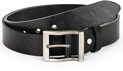 

Buckle Up Men Formal Black Genuine Leather Belt