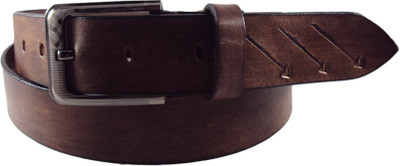 

National Leathers Men Casual Brown Genuine Leather Belt