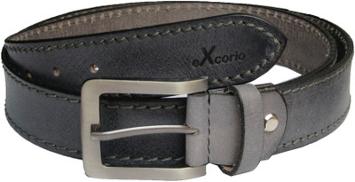 

eXcorio Men Casual Blue Genuine Leather Belt, Grey