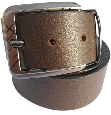 

B.S.Chadha Group Men Formal Brown Genuine Leather Belt