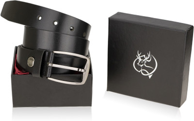

Zeva Men Casual, Formal Black Genuine Leather Belt