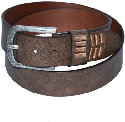 

Pellezzari Men Casual Brown Genuine Leather Belt