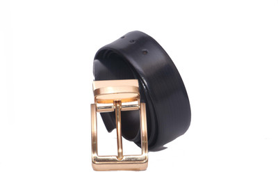 

PRUG Men Formal Black Genuine Leather Reversible Belt