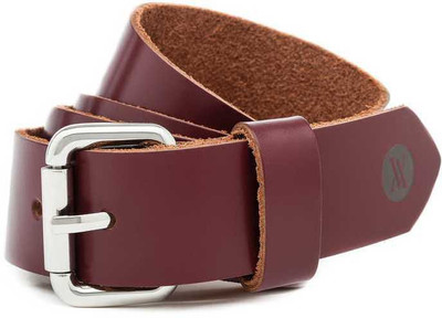 

Viari Women Casual Maroon Genuine Leather Belt, Wine
