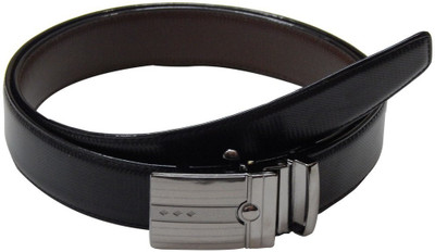 

Navaksha Men Formal Black Artificial Leather Reversible Belt