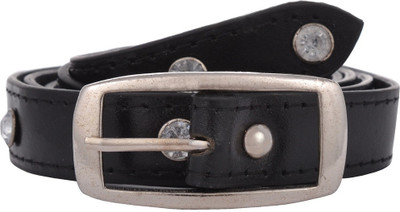 

Exotique Women Casual Black Genuine Leather Belt