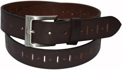 

Pellezzari Men Casual Brown Genuine Leather Belt