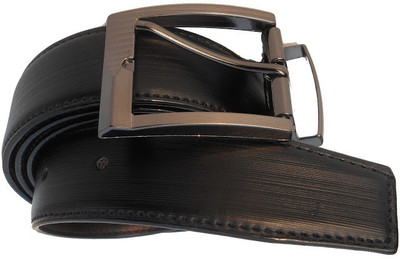 

AmahapGlamourDaze Men Formal Black Artificial Leather Reversible Belt