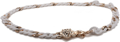 

Tiekart Women Casual White Plastic Belt