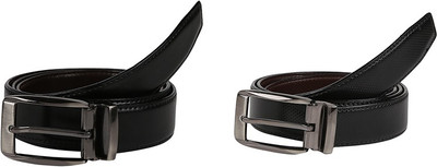 

Allura Men Formal Black, Brown Genuine Leather Reversible Belt