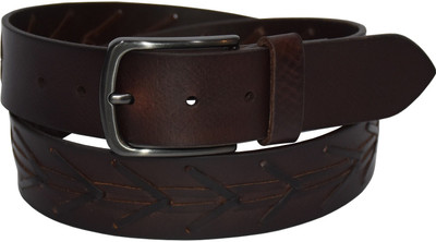 

Pellezzari Men Casual Brown Genuine Leather Belt