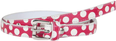 

Snoby Women Casual Red Artificial Leather Belt