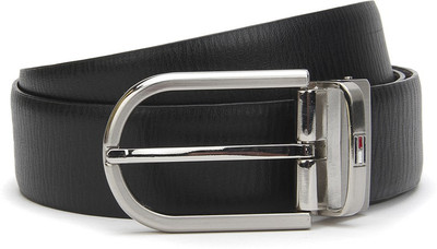 

Tommy Hilfiger Men Formal Multicolor Genuine Leather Reversible Belt, Black/tan