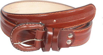 

Aam Shopping Men Casual Brown Genuine Leather Belt