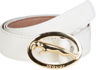 

MDR Collections Men Formal White Artificial Leather Belt
