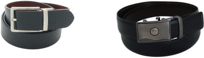 

SFA Men Formal Black Genuine Leather Reversible Belt, Blackbrown578367