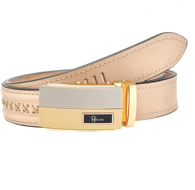 

Hawai Men Casual, Formal Brown Genuine Leather Belt, Light brown