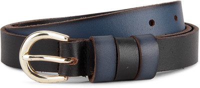 

Fastrack Women Blue, Black Genuine Leather Belt