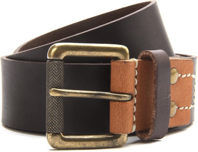 

WAC Men Brown Belt, Dark brown
