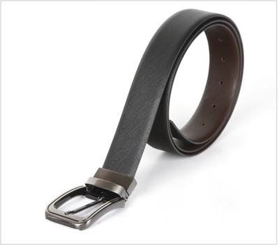 

Kara Men Formal Black, Brown Genuine Leather Reversible Belt