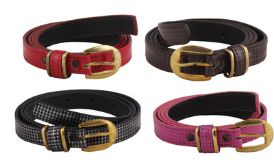 

SRS Women Casual Pink, Black, Brown, Red Artificial Leather Belt, Pink-black-brown-red-143